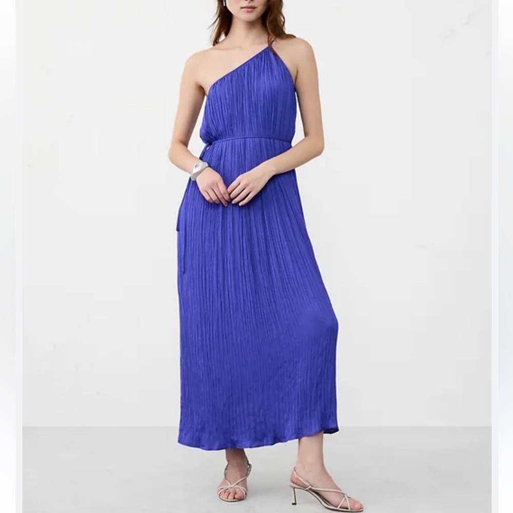 Banana Republic Factory One Shoulder Pleated Maxi Dress
